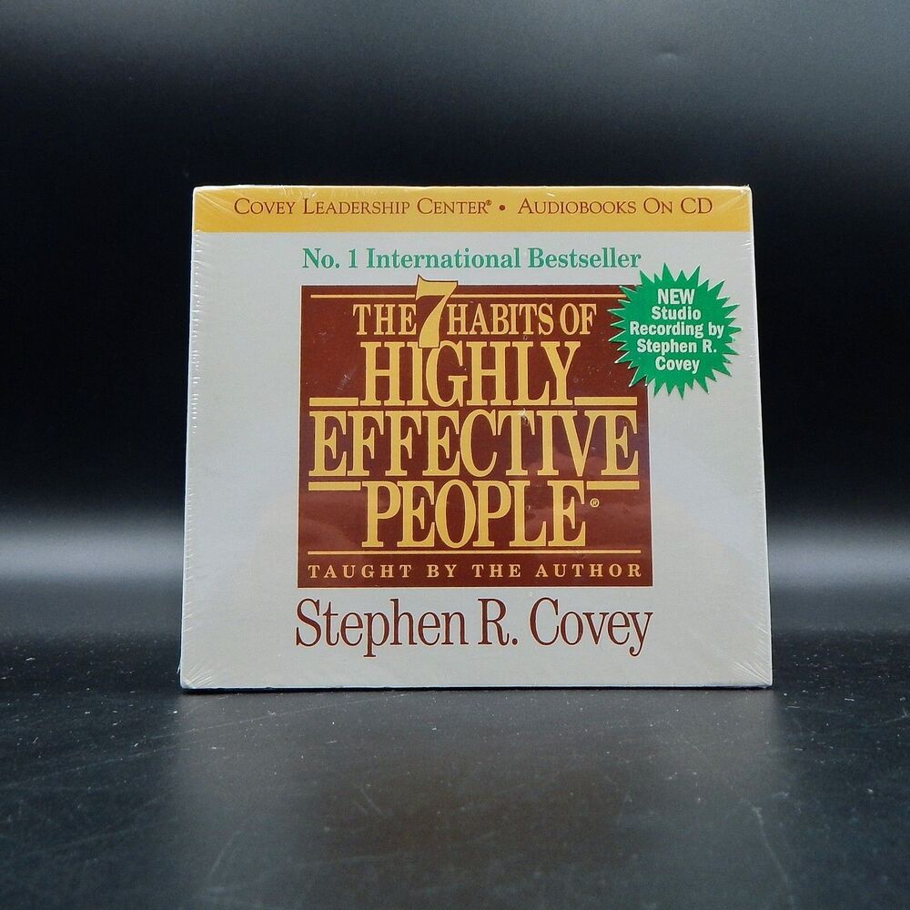 The 7 Habits of Highly Effective People by Stephen R. Covey 3x CD Set